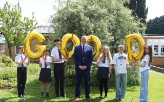 Students celebrate Sheldon School's latest Ofsted rating